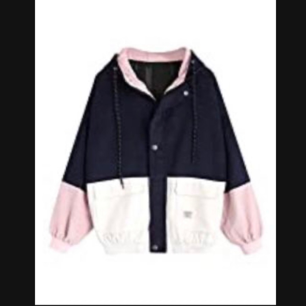Corduroy Hooded Jacket Raglan